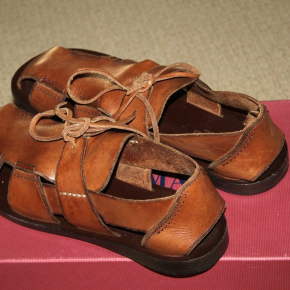 Bruno Magli Handmade in Italy Leather Summer Shoes Sandals Unisex Size 11M main image 4